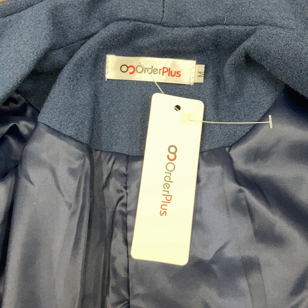 BNWT Deep Blue Peacoat W/ Side Pockets - Picture 5 of 6
